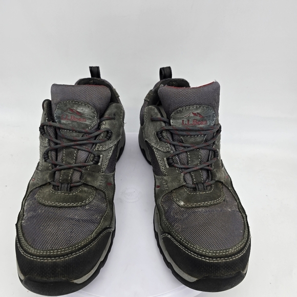 LL Bean Shoe Men's 10 Wide Model 4 Waterproof Trail Hiking Sneakers Grey - Picture 7 of 10